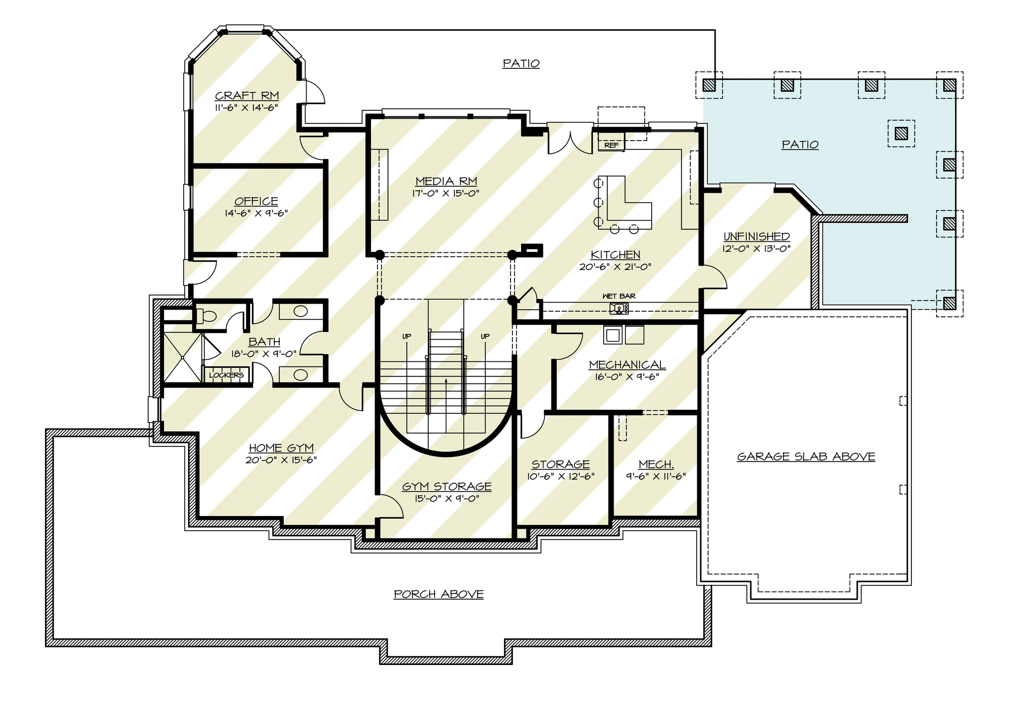 Brookwood House Plan - Archival Designs House Plans, floor plan