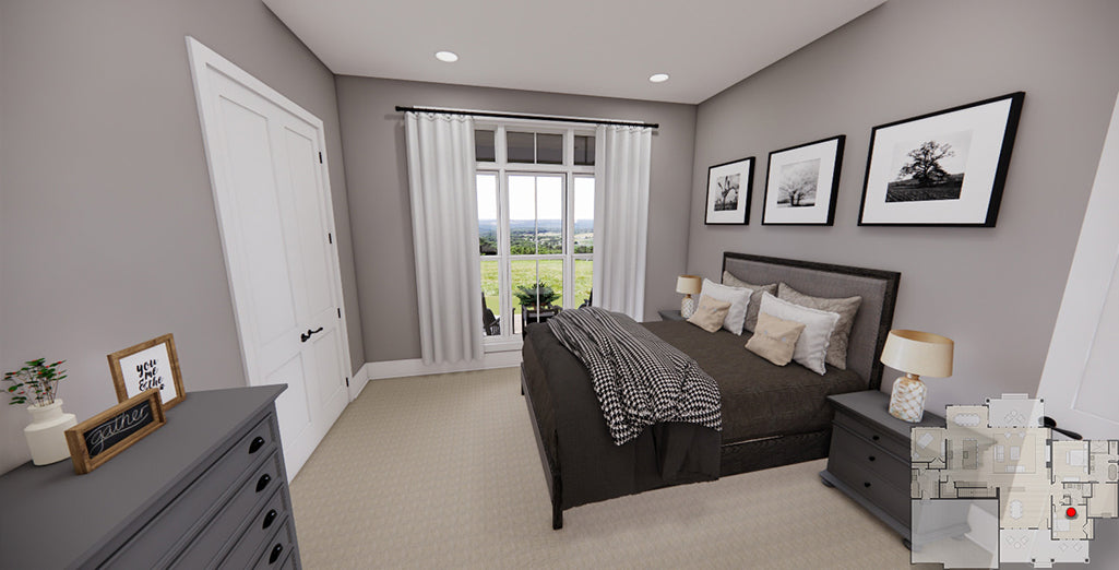 River View House Plan - Bedroom