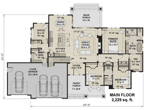 winfield house plan - archival designs house plans, floor plan