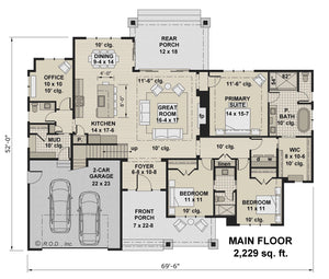 winfield house plan - archival designs house plans, floor plan
