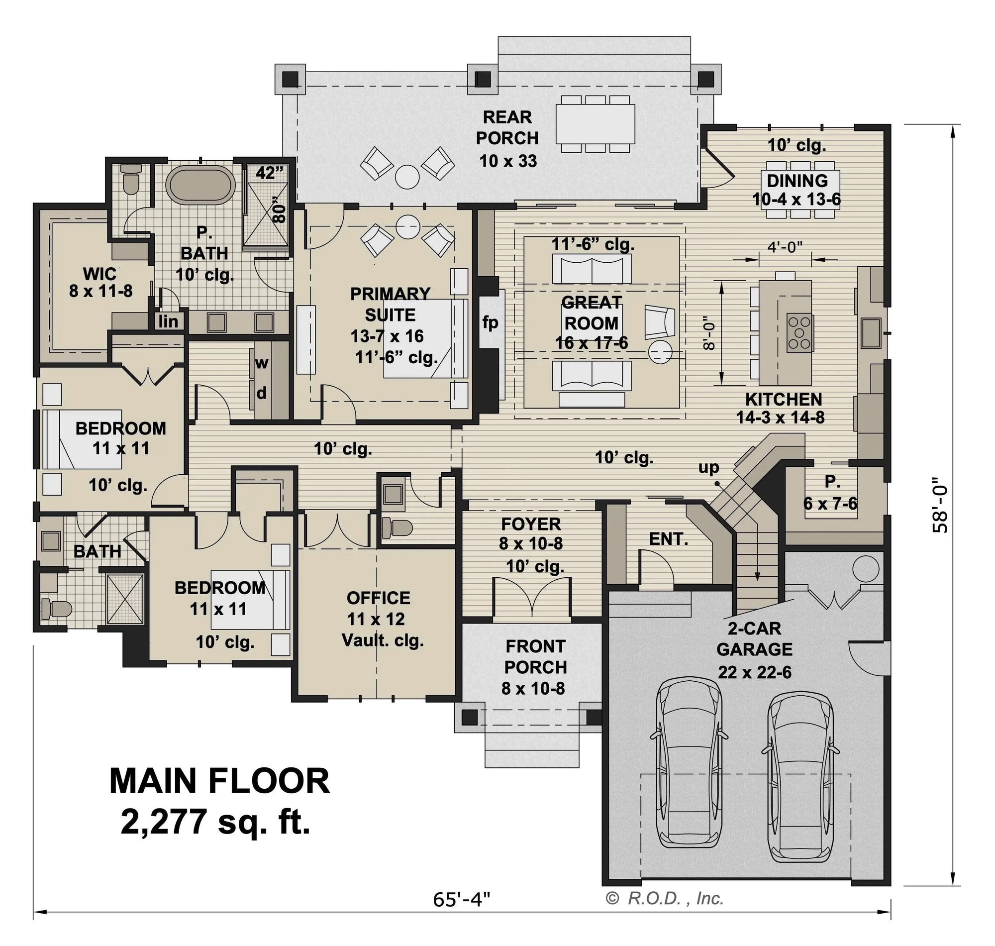 West Haven House Plan - Archival Designs House Plans, floor plan