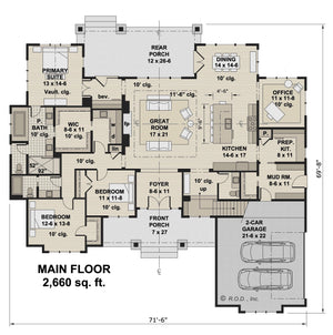 wood haven house plan - archival designs house plans, floor plan