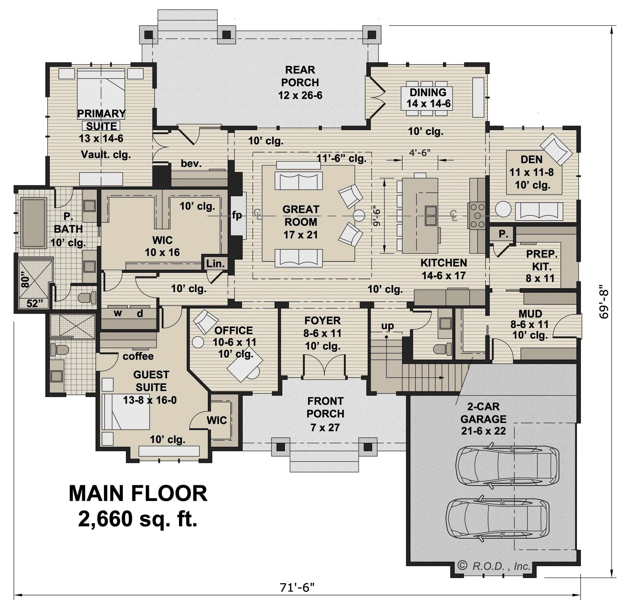 Meadow Ridge House Plan - Archival Designs House Plans, floor plan
