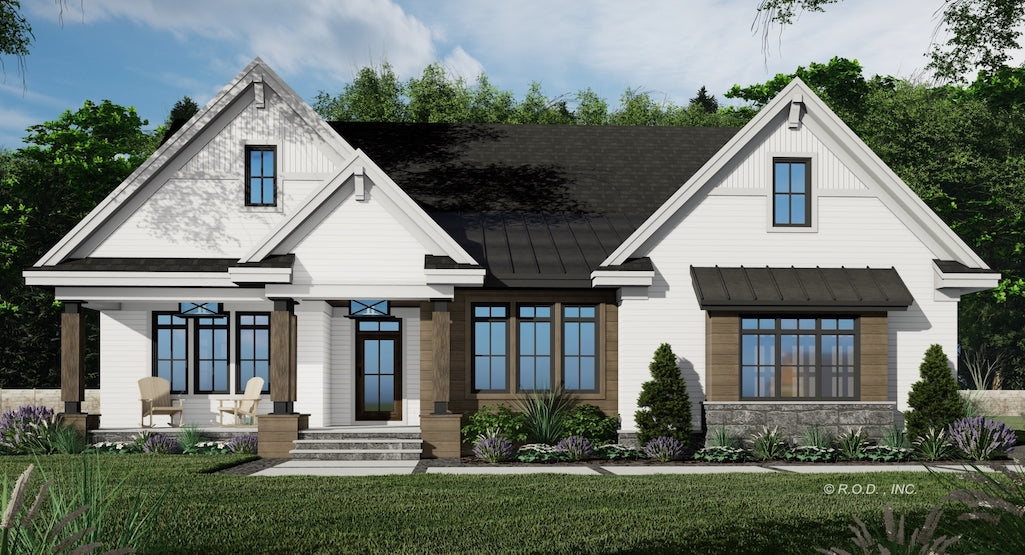 Cedar Heights House Plan-Front View