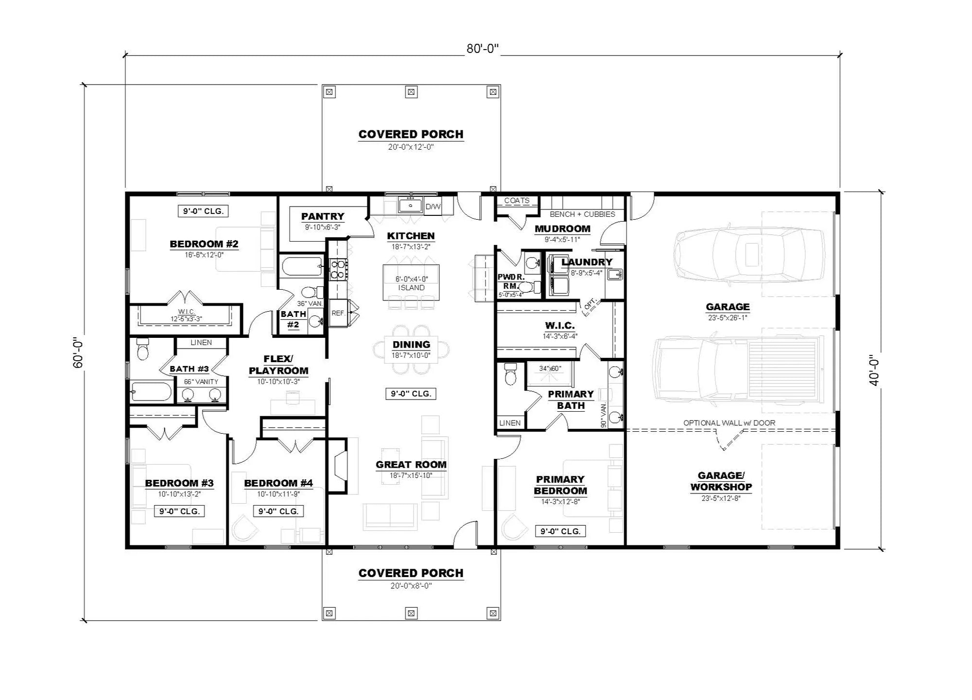 Cassidy 4 Archival Designs Floor Plan