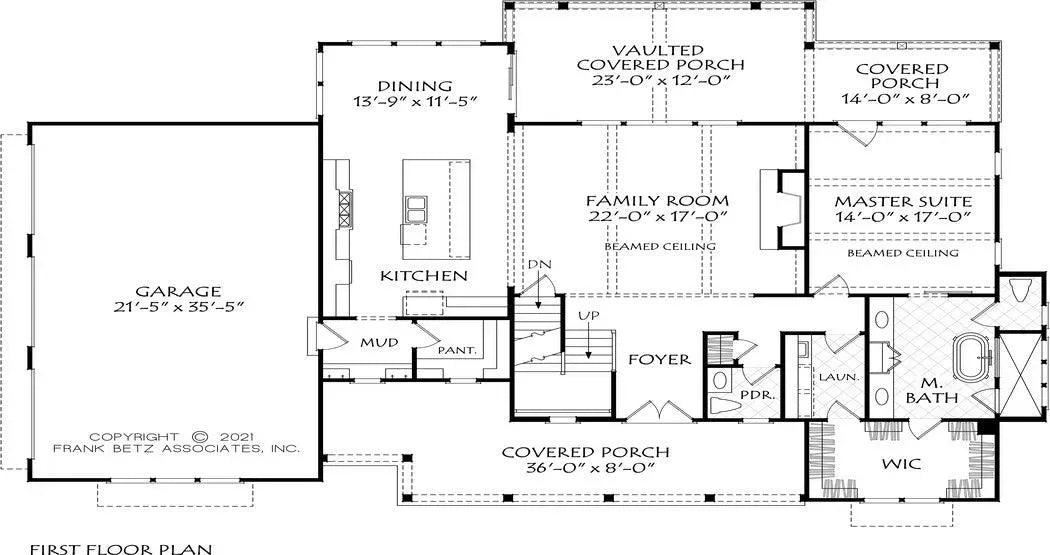 Coles Crossing House Plan - Archival Designs House Plans, floor plan