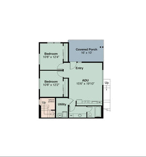 am7194-a crescent bend house second floor plan, 3 bed, 2.5 bath