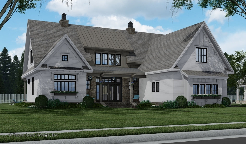 Rock Creek House Plan - Front Right