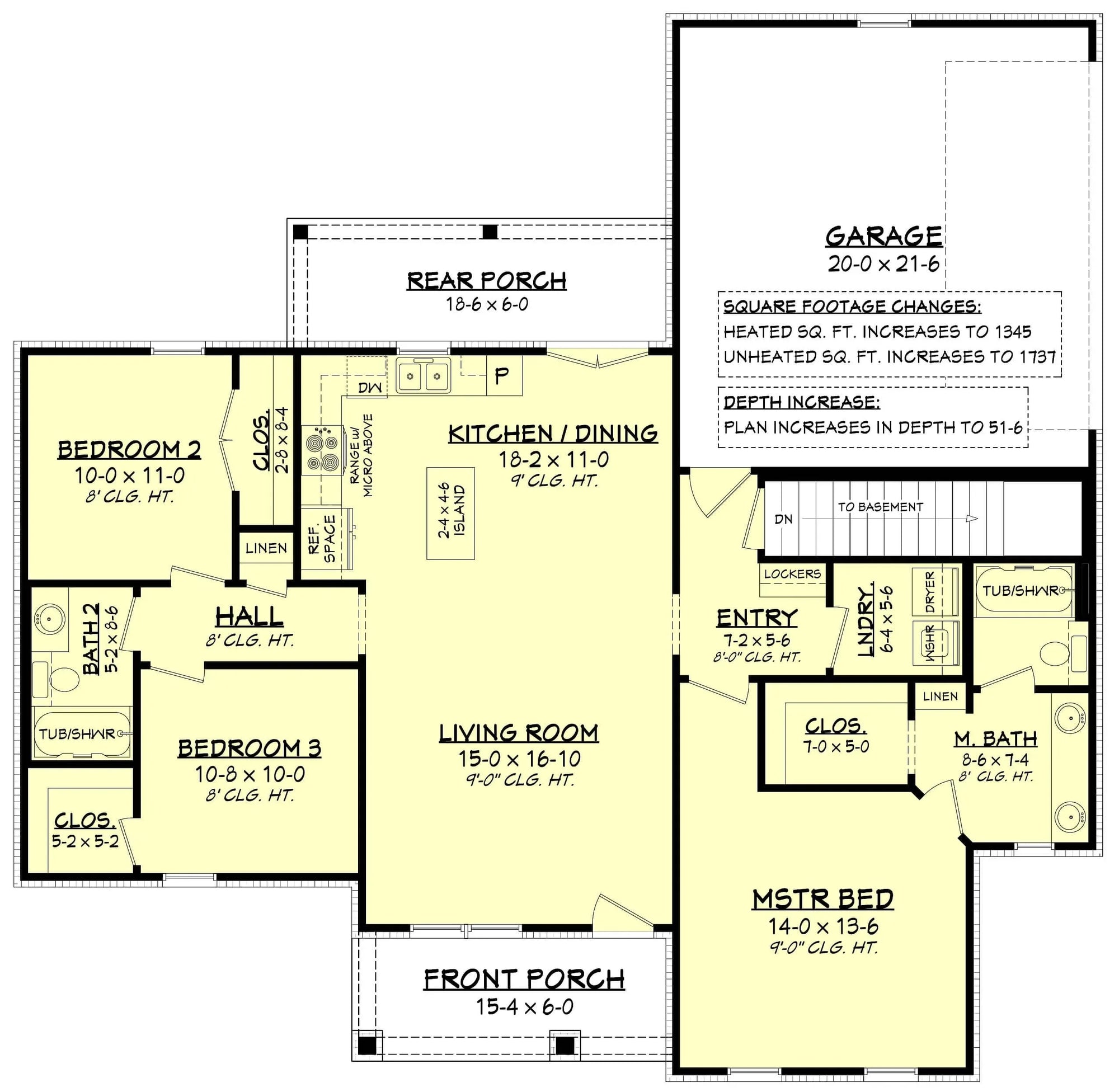 Danbury House Plan - Archival Designs House Plans, floor plan