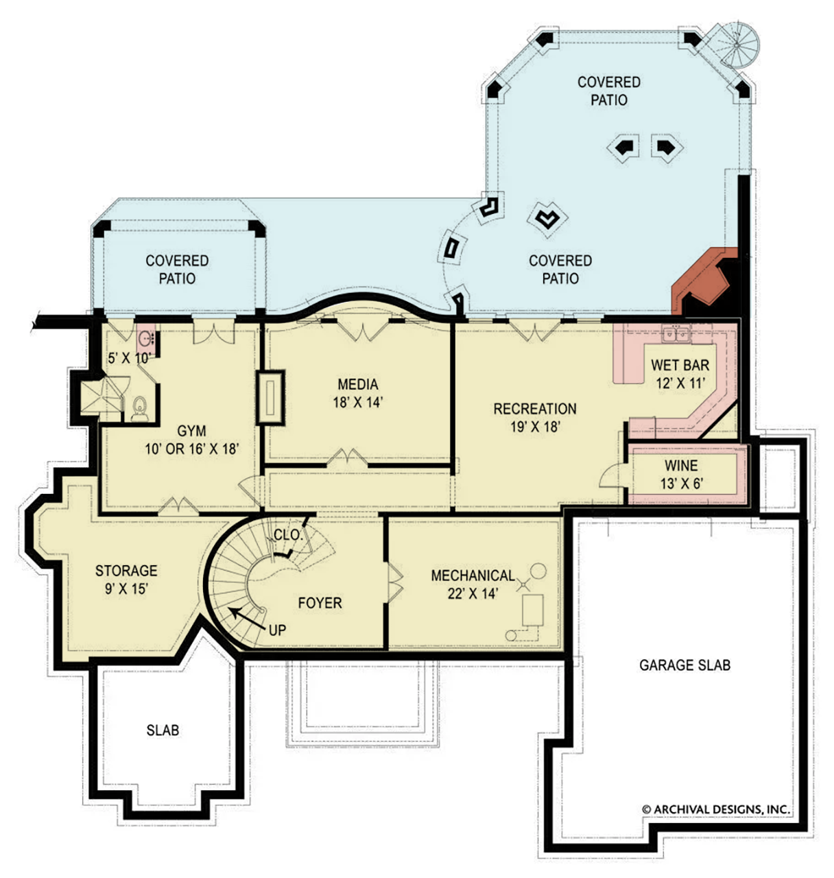 Di Medici Place House Plan - Archival Designs House Plans, floor plan