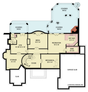 di medici place house plan - archival designs house plans, floor plan