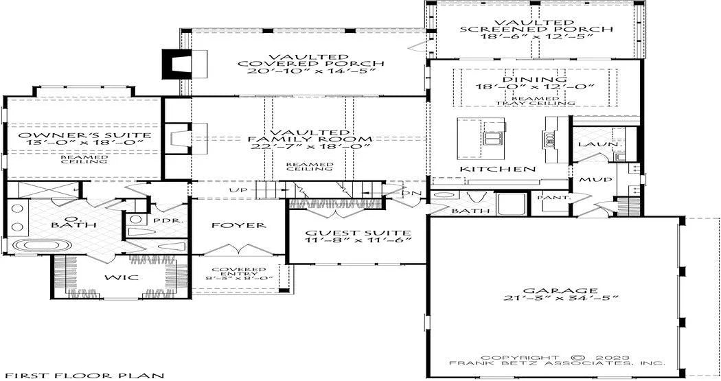Edgewood Place - Archival Designs House Plans, floor plan