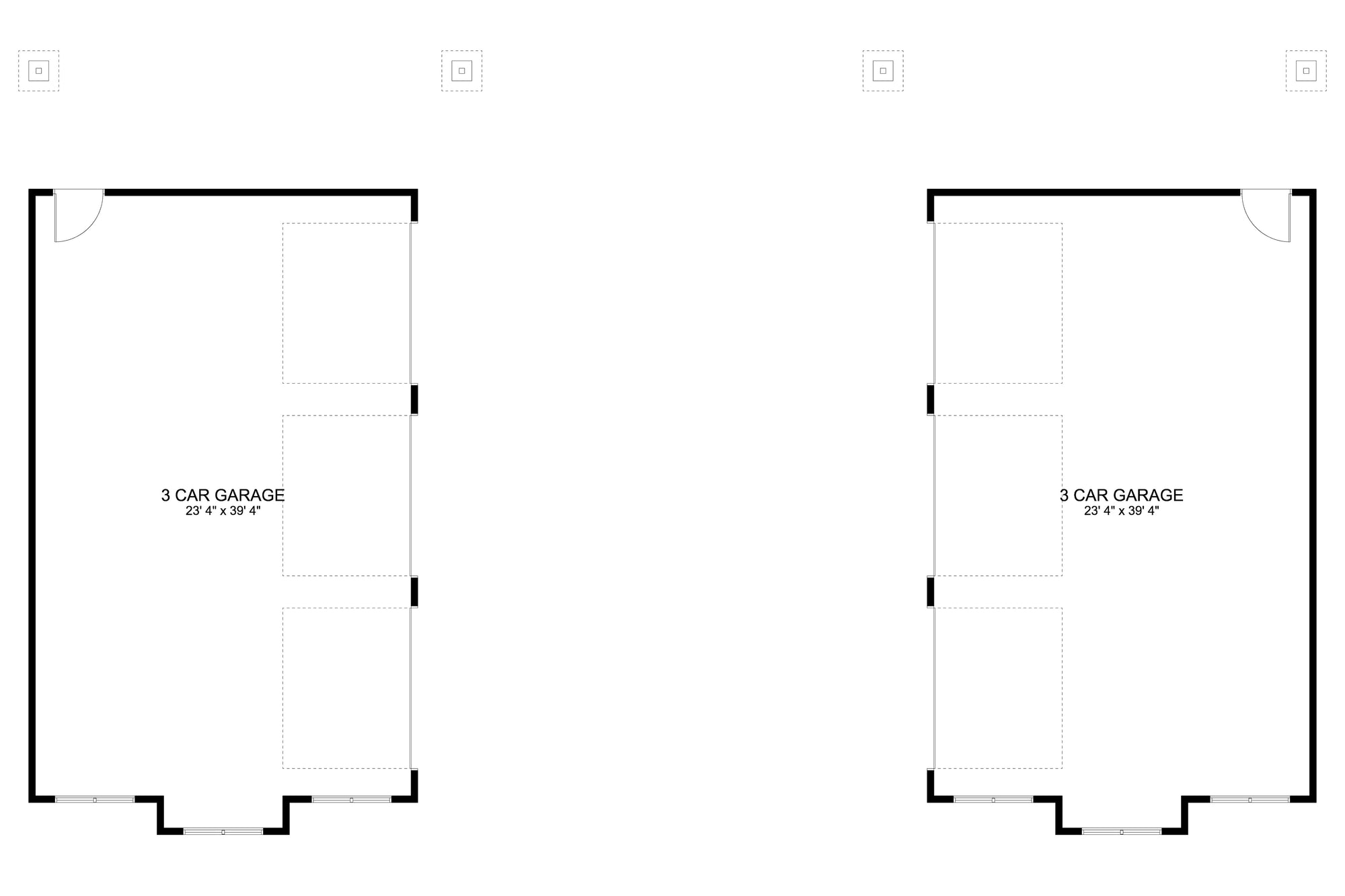 AO8464-A Detached Garage | Elena Garage Plan First Floor Plan