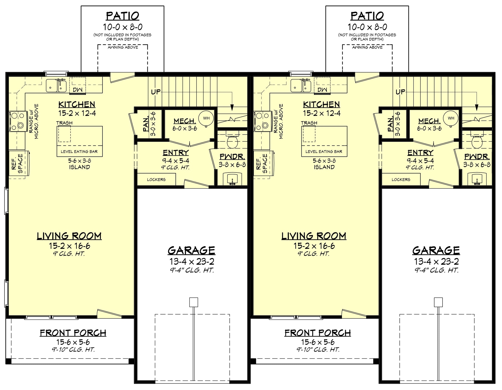 Evans Duplex Main Floor Plan