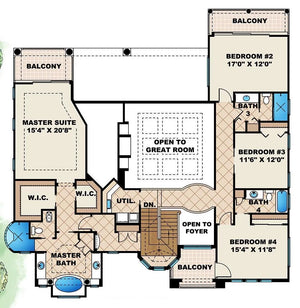 catania ii house plan - archival designs house plans, floor plan