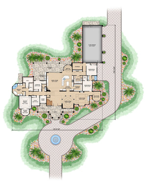 coco plum house plan - archival designs house plans, floor plan