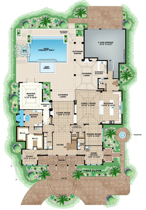 bermuda house plan - archival designs house plans, floor plan