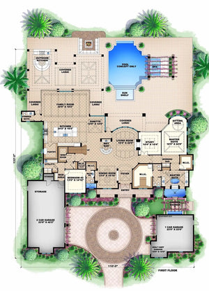 marquesas house plan - archival designs house plans, floor plan