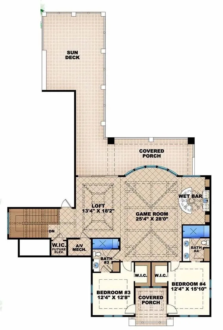 Marquesas House Plan - Archival Designs House Plans, floor plan