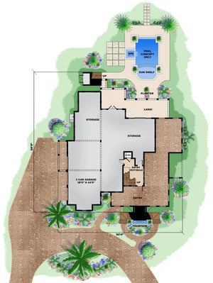 prestige house plan - archival designs house plans, floor plan