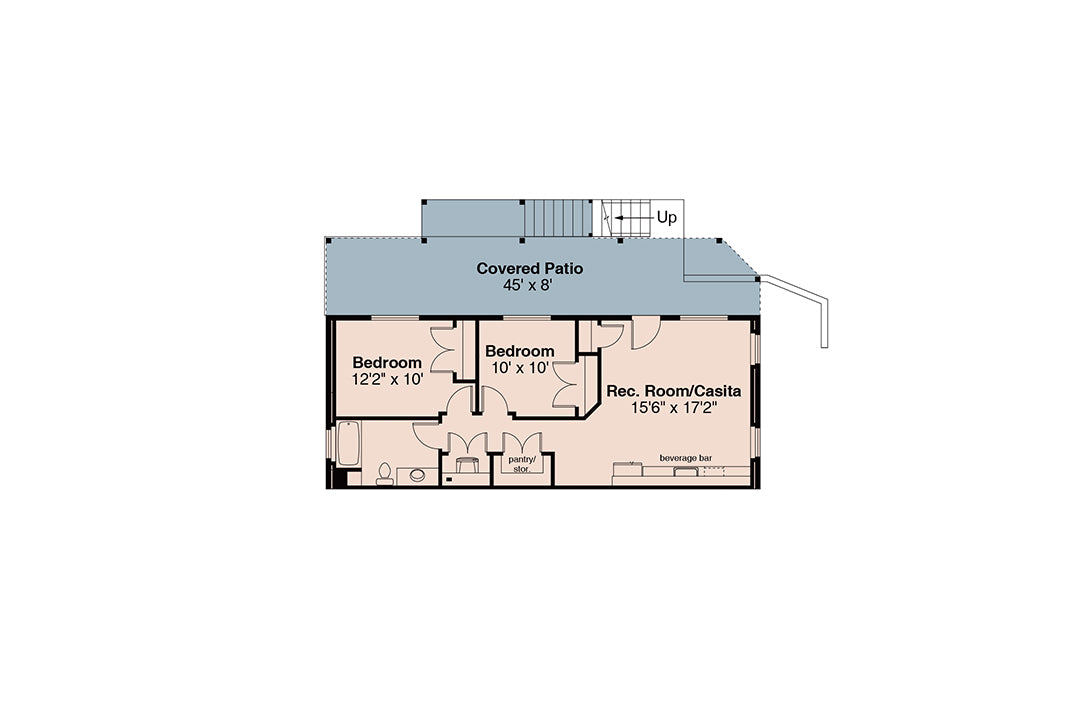 AM8118-A Farmhouse House Basement Floor Plan, 5 Bedrooms, 3.5 Bathrooms | Foxboro 2 House Plan