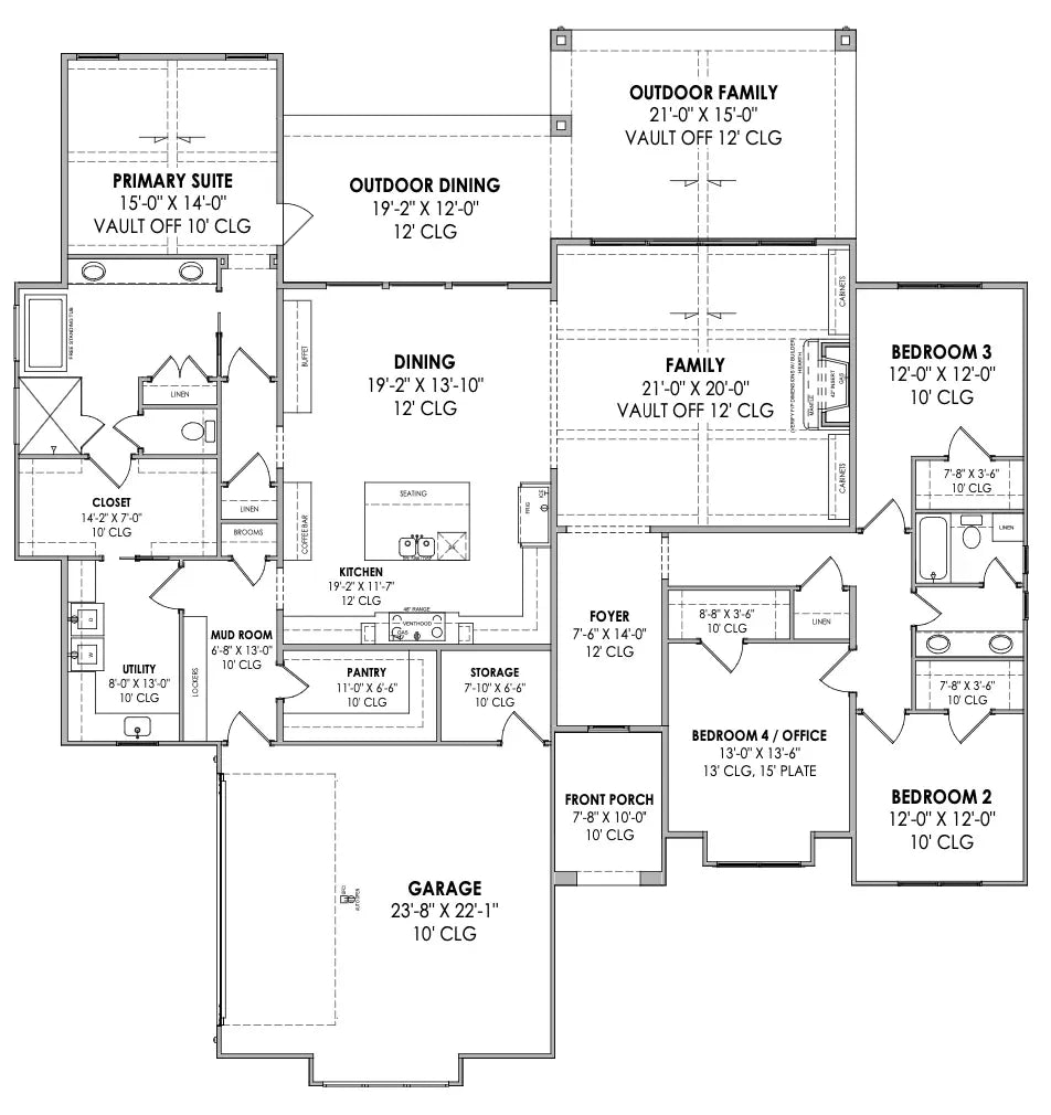 Oswald House Plan - Archival Designs House Plans, floor plan