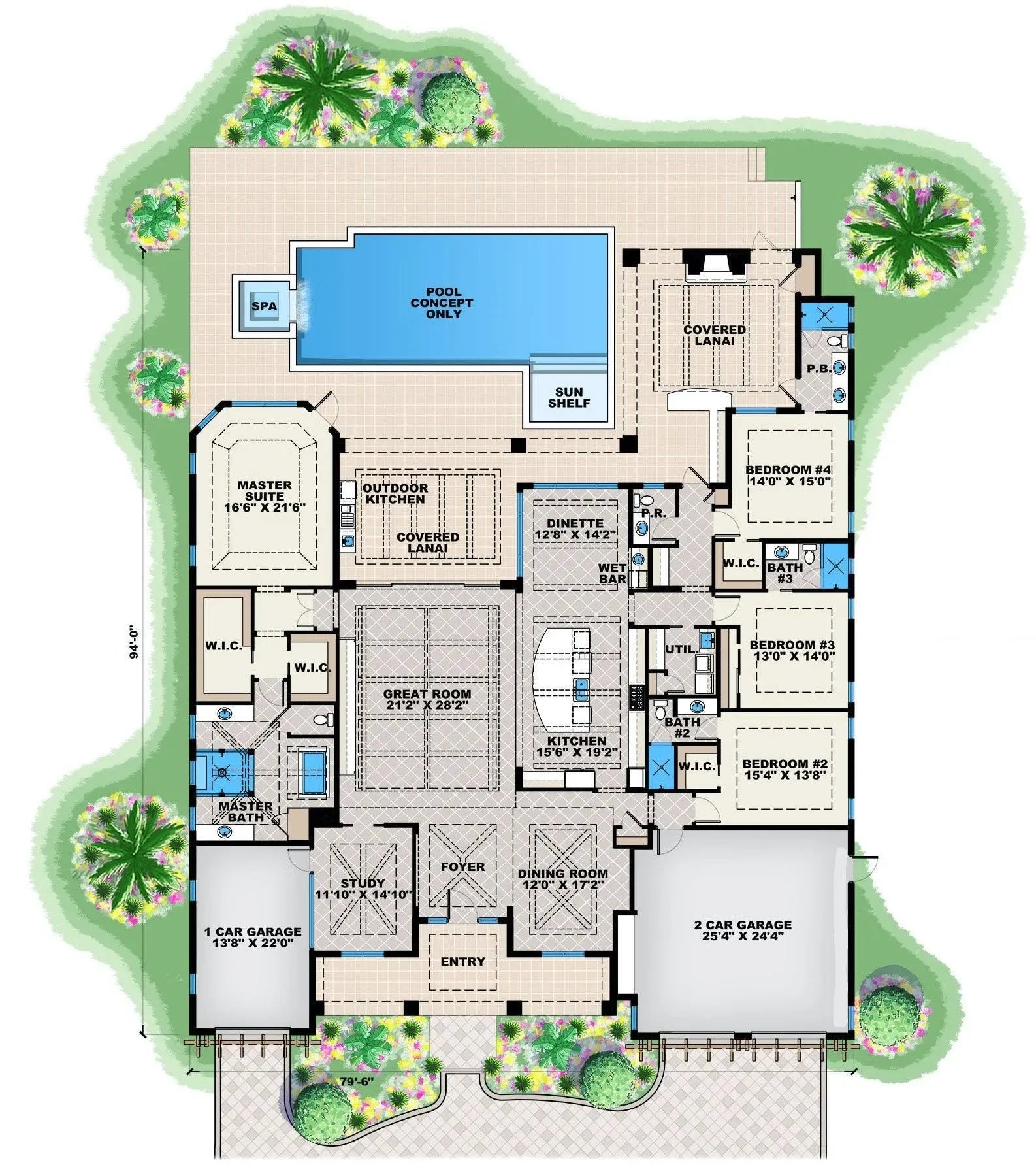 Harbor House Plan - Archival Designs House Plans, floor plan
