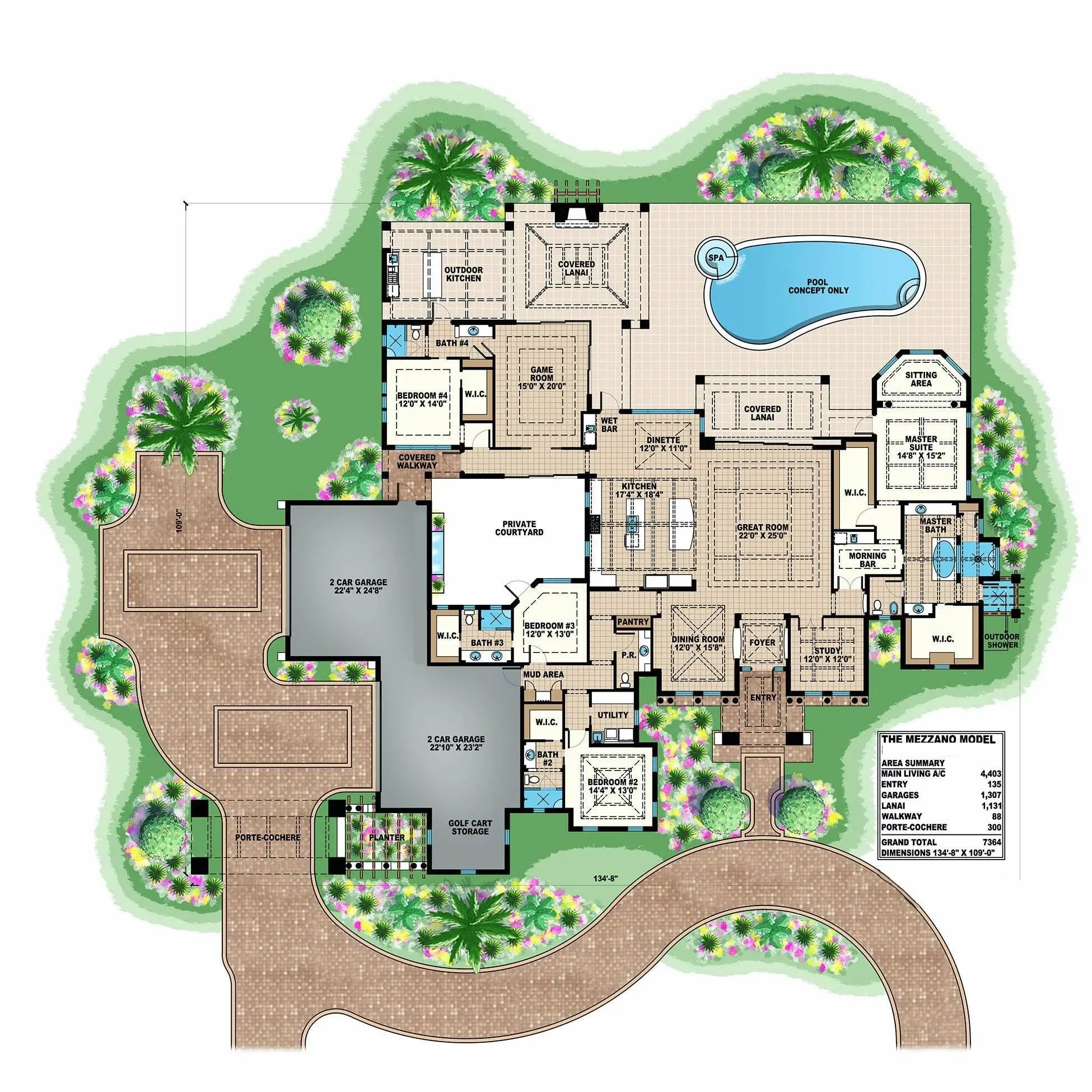 Mezzano House Plan - Archival Designs House Plans, floor plan