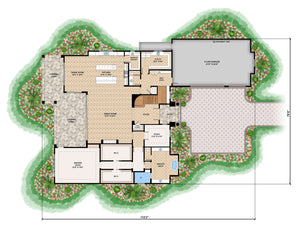arcadia house plan - archival designs house plans, floor plan