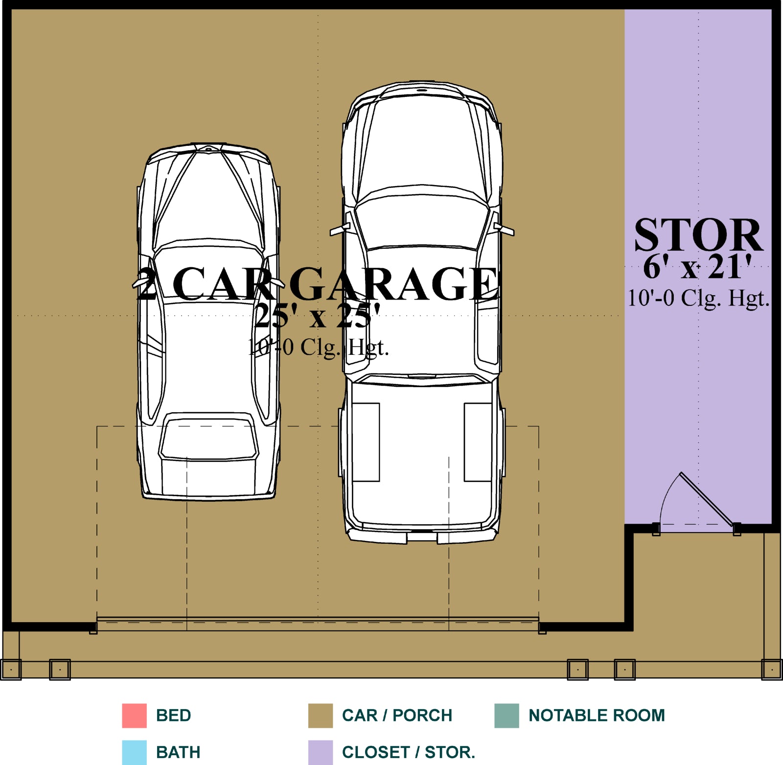 Hudson Home 2Car Garage Floor Plan
