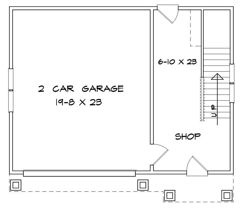 Sylvan Leaf Garage Plan
