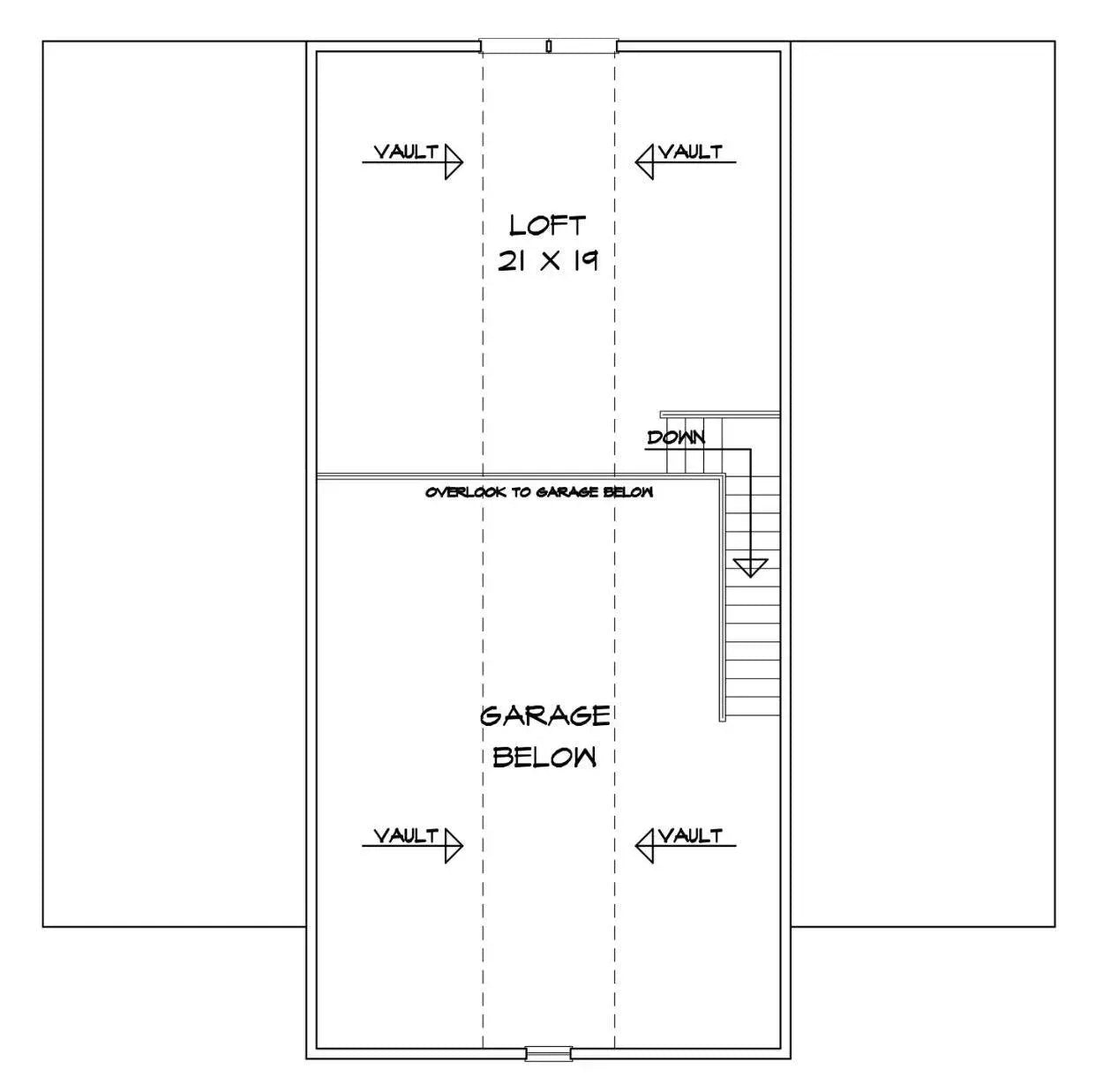 Barnesville Garage Plan - Archival Designs House Plans, floor plan