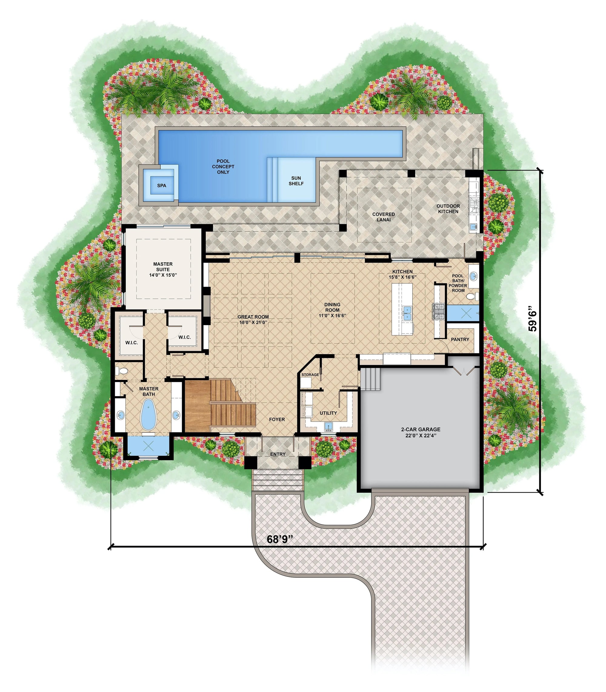 Goldcoast House Plan - Archival Designs House Plans, floor plan