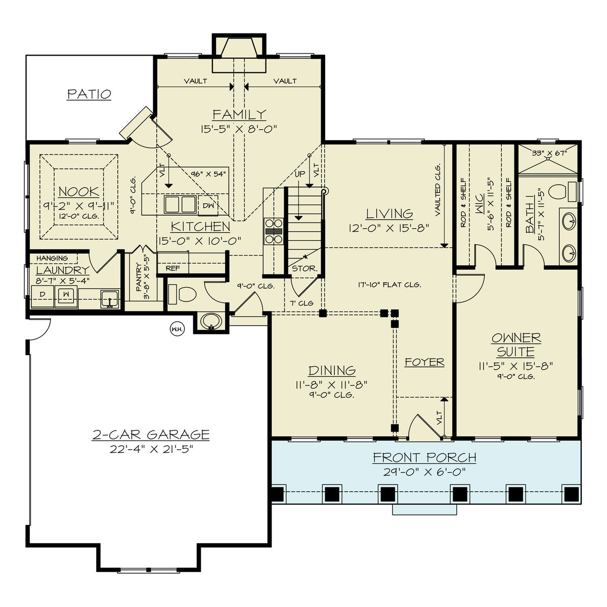 Pineview Cottage First  Floor Plan