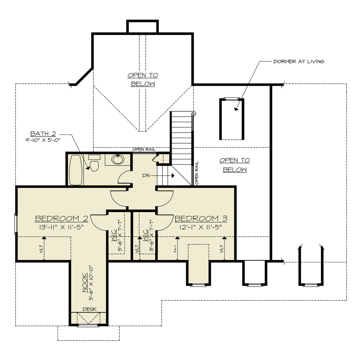 Pineview Cottage House Second Floor Plan