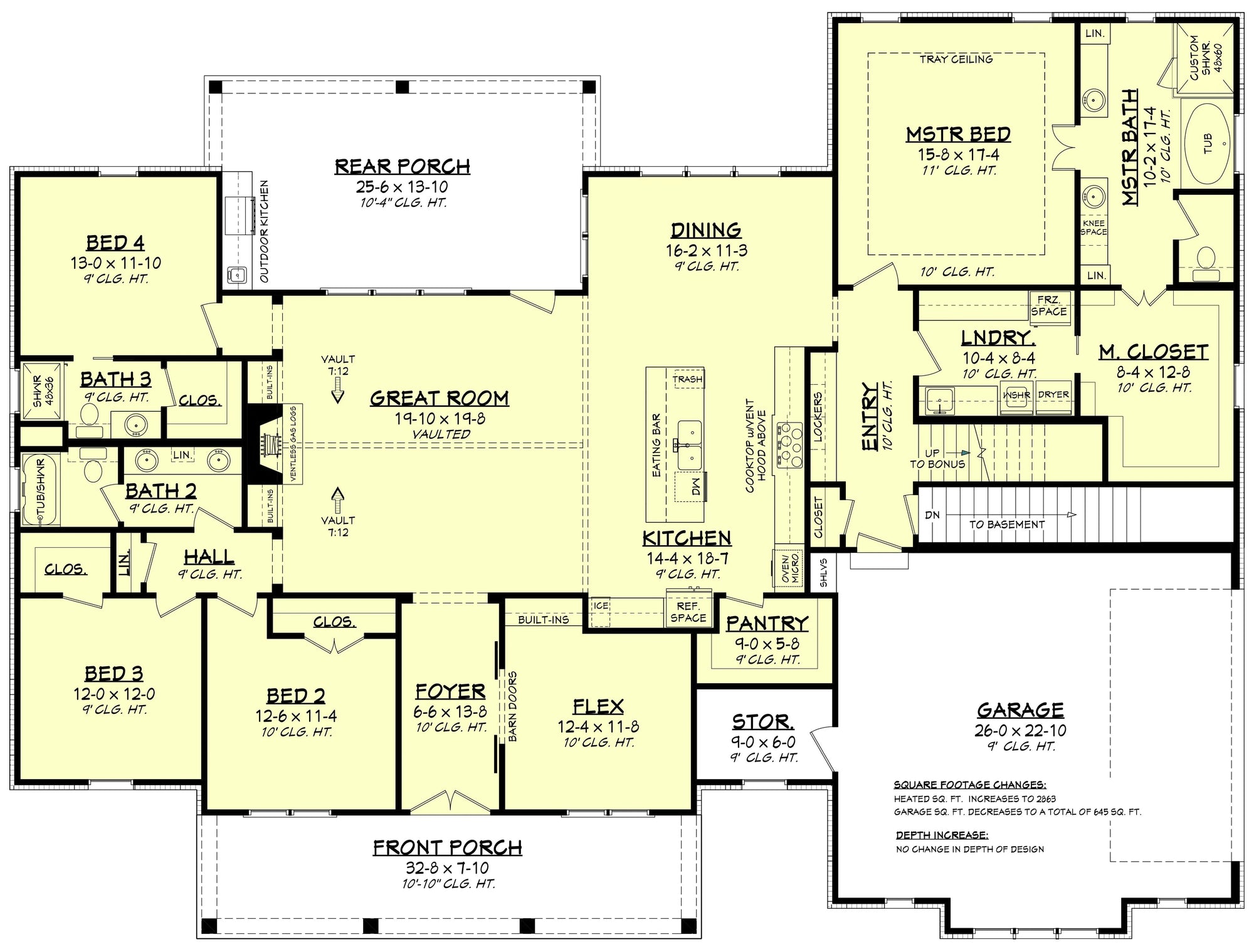Holly Crest House Plan - Archival Designs House Plans, floor plan