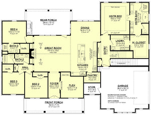 holly crest house plan - archival designs house plans, floor plan