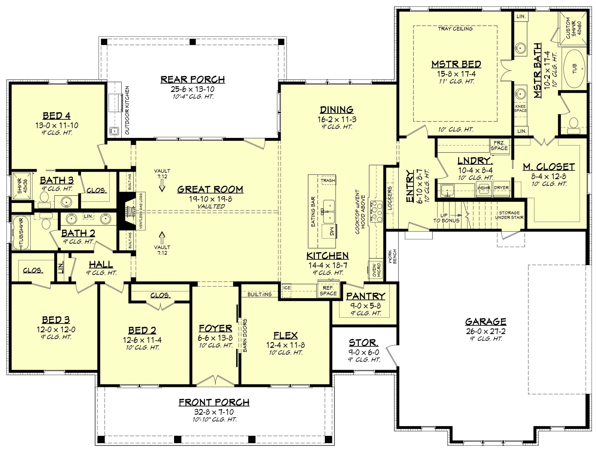 Holly Crest House Plan - Archival Designs House Plans, floor plan