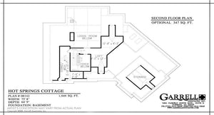 hot springs cottage house plan - archival designs house plans, floor plan