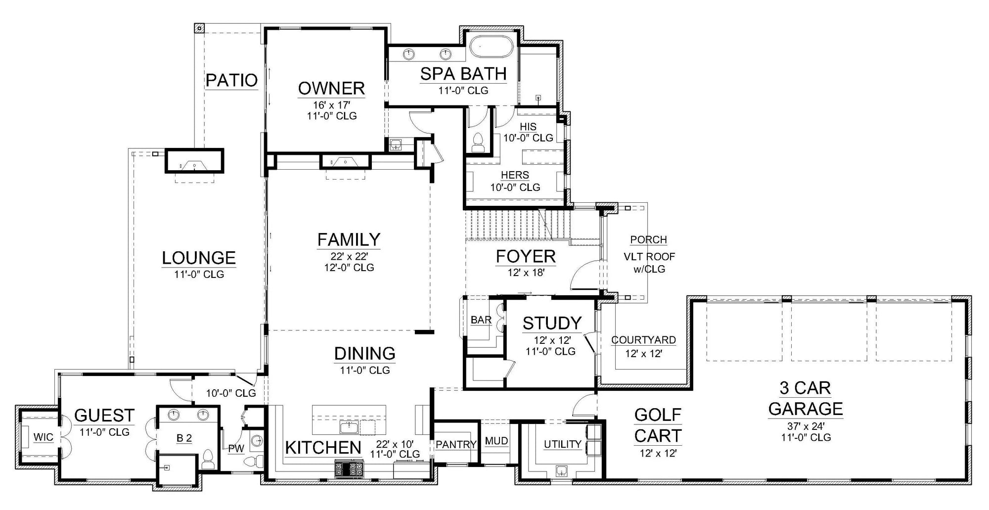 Edgemere House Plan - Archival Designs House Plans, floor plan