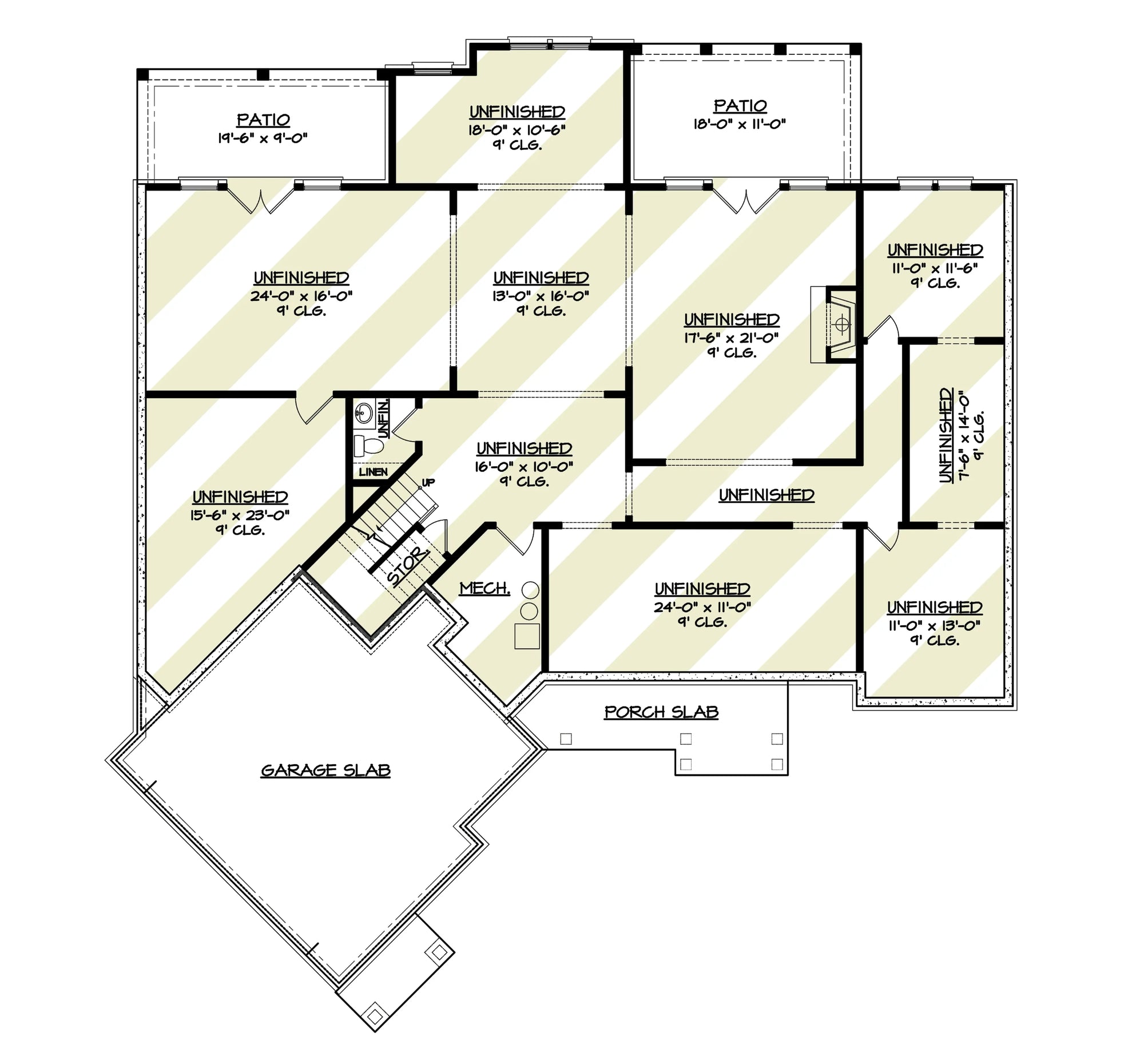 Jade Cottage House Plan - Archival Designs House Plans, floor plan