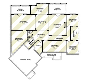 jade cottage house plan - archival designs house plans, floor plan