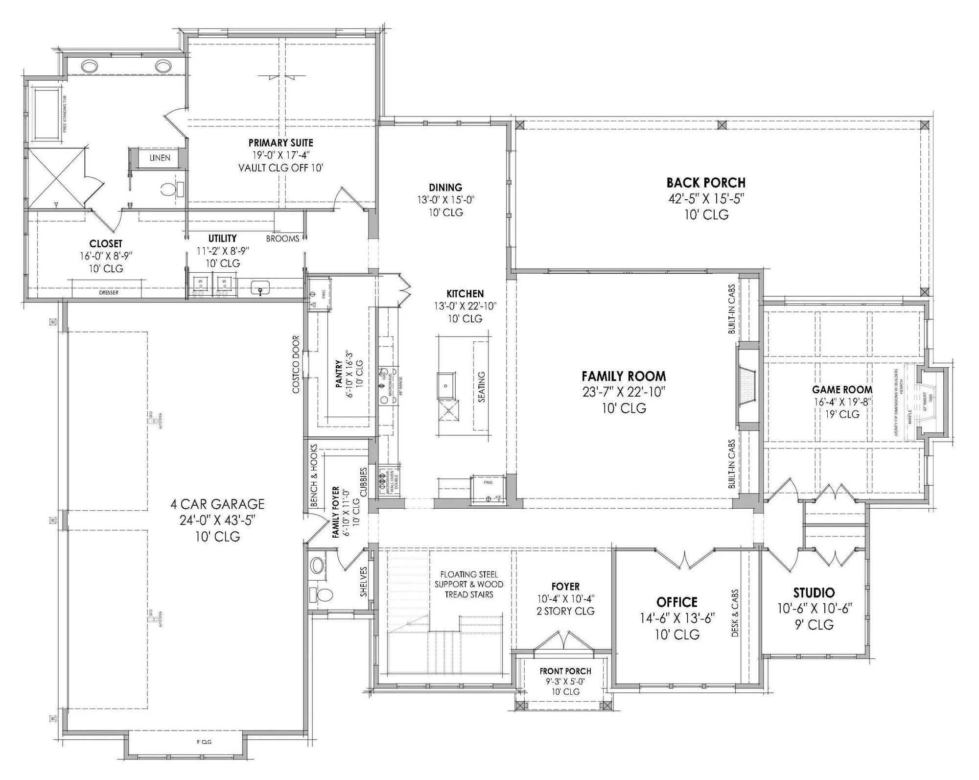 Bricklane House Plan - Archival Designs House Plans floor plan
