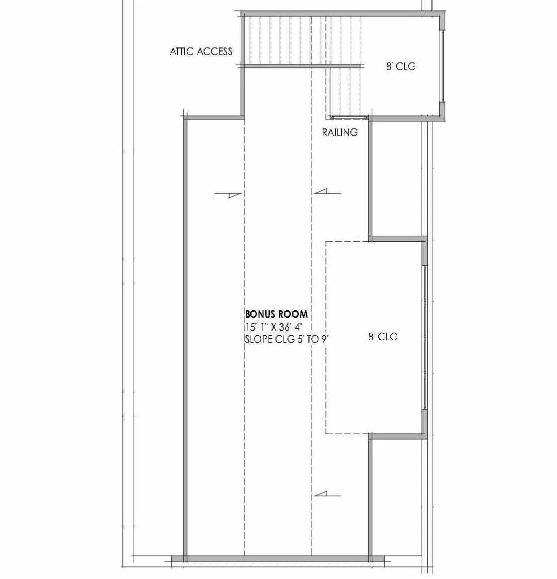 R7573-A Transitional House Bonus Room Floor Plan, 4 Bedrooms, 4.5 Bathrooms | Plan LG186