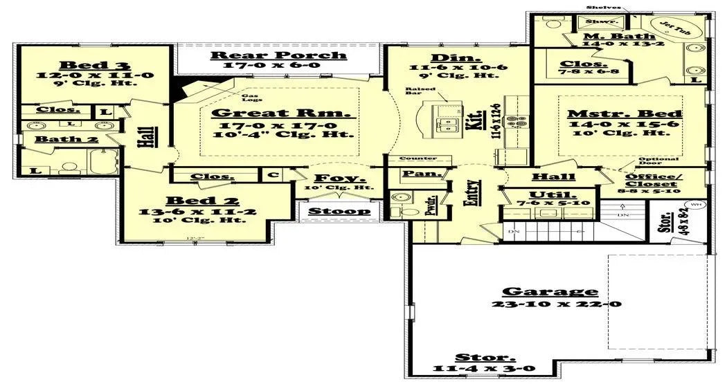 La Salle House Plan - Archival Designs House Plans, floor plan
