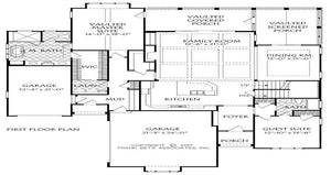 lavista park - archival designs house plans, floor plan