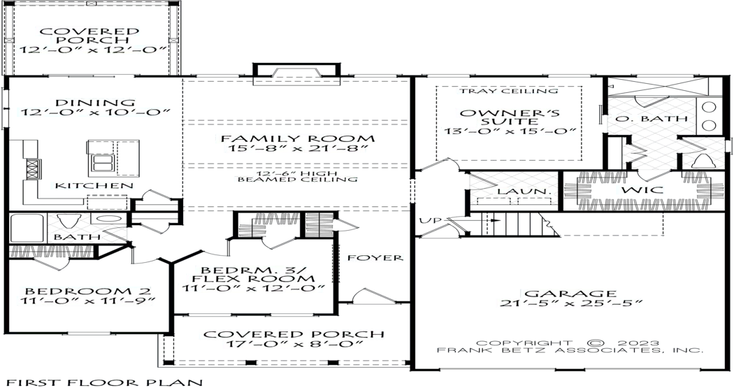 Logans Bluff - Archival Designs House Plans, floor plan