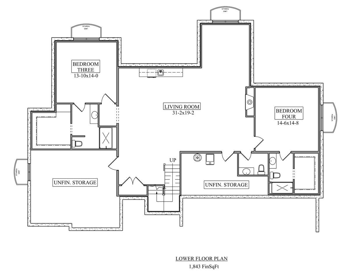 Oak Bluff Basement Floor Plan