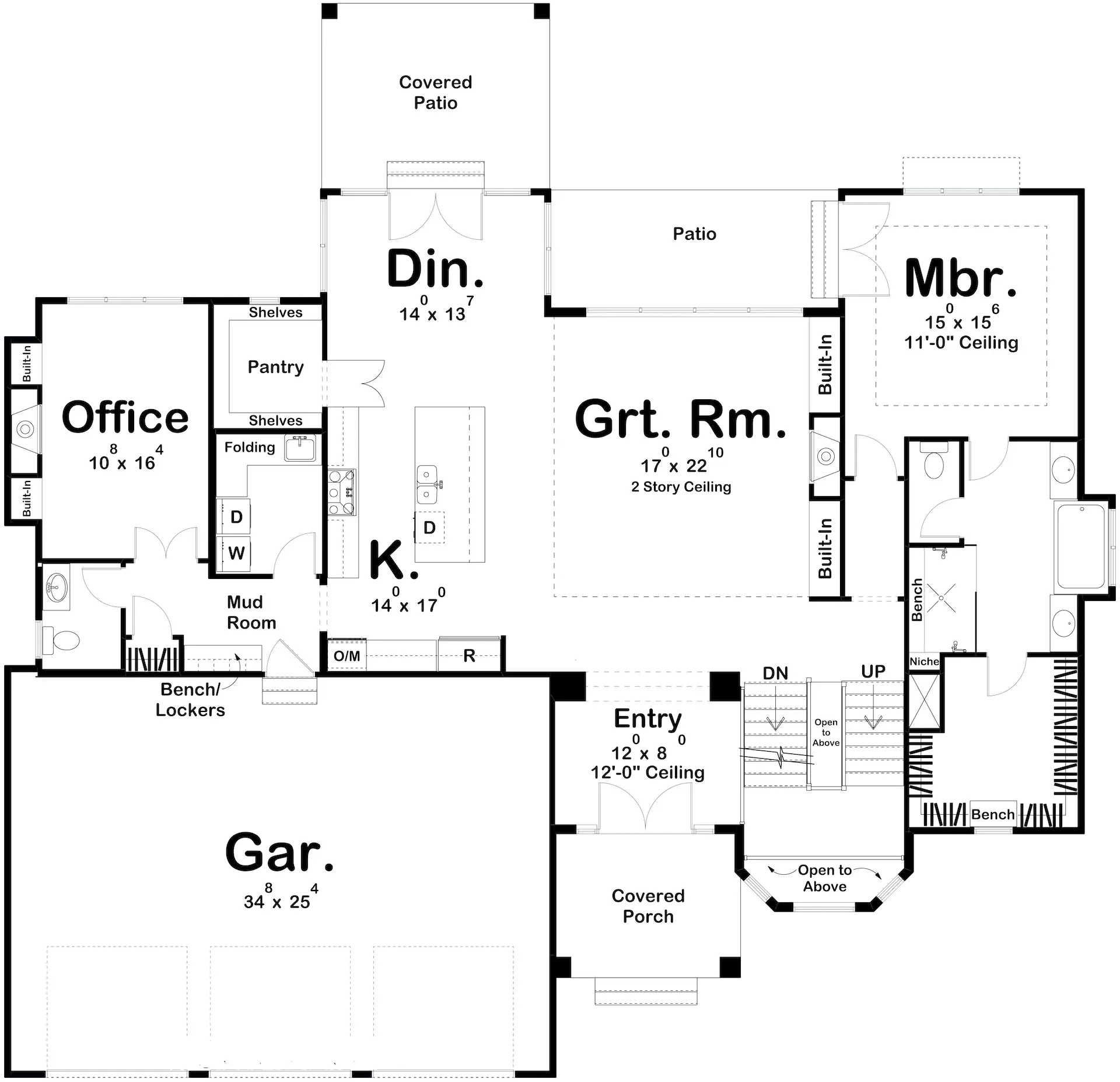 Griffith Creek House Plan - Archival Designs House Plans, floor plan