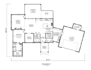 burlington house plan - archival designs house plans, floor plan